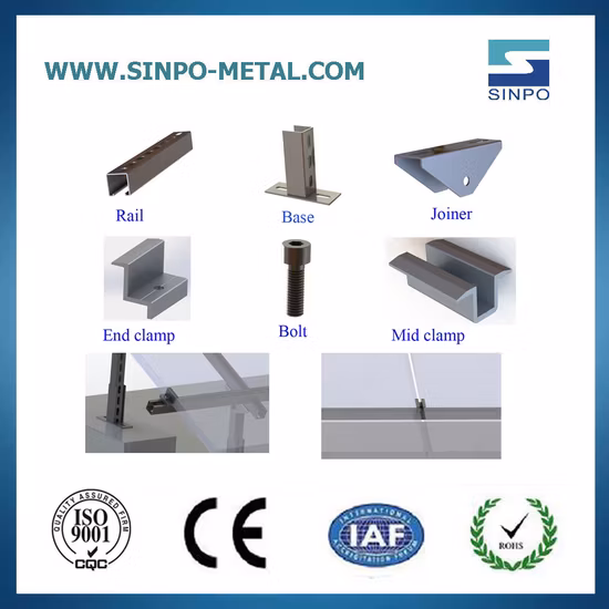 Manufacturer Customize Home Solar Power Mounting Support PV Bracket for Ground Solar Energy System Panel Products