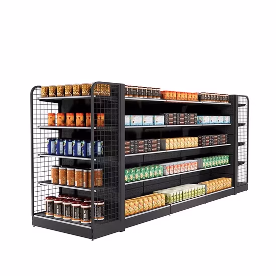 Morden 우아한 색상 식료품점 상점 Usded 곤돌라 소매 디스플레이 강철 금속 슈퍼마켓 선반